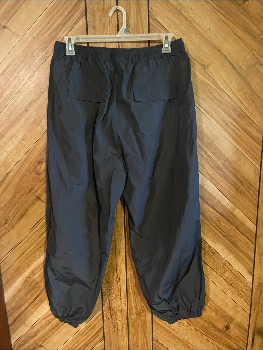 Kook N Keech Mens 36 Dark Gray Wind Suit Track Pants Elastic Jogger Active